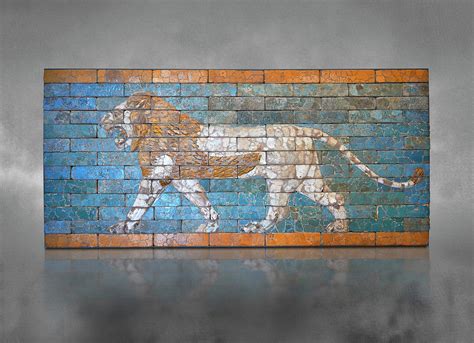 Glazed Brick Panel From Babylon Ishtar Gate 604 562 Bc Louvre