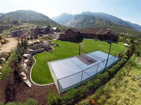 You might be crying looking at a much lighter wallet but we promise it will be worth it. Awesome Mountain Home Backyard Basketball Court ...