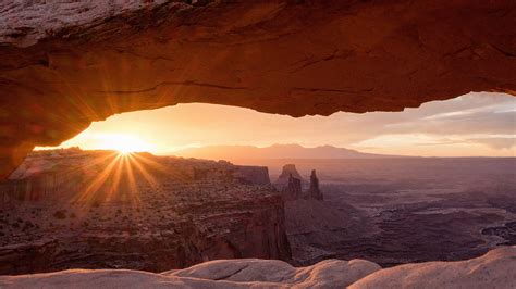 Online Crop Arch National Park Utah Arch Sunset Sunrise