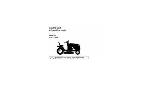 craftsman_model_917_272059_lawn_tractor_owners_manual : Sears Roebuck