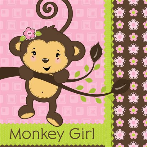 Baby Shower Monkey Clip Art