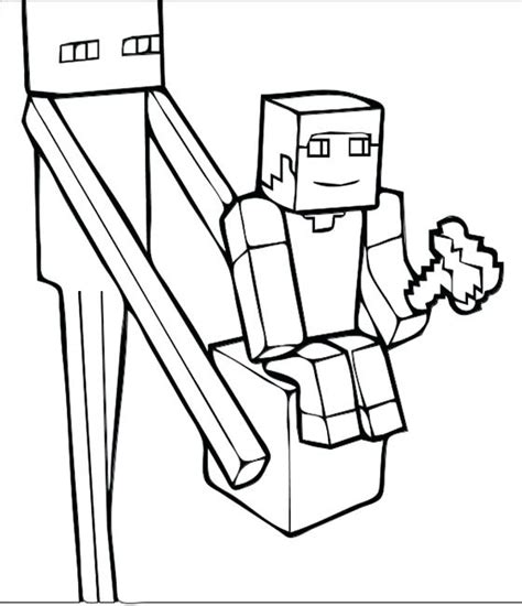 Minecraft Pickaxe Coloring Pages At Free Printable