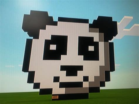 The Panda 🐼 Pixel Art Minecraft Amino