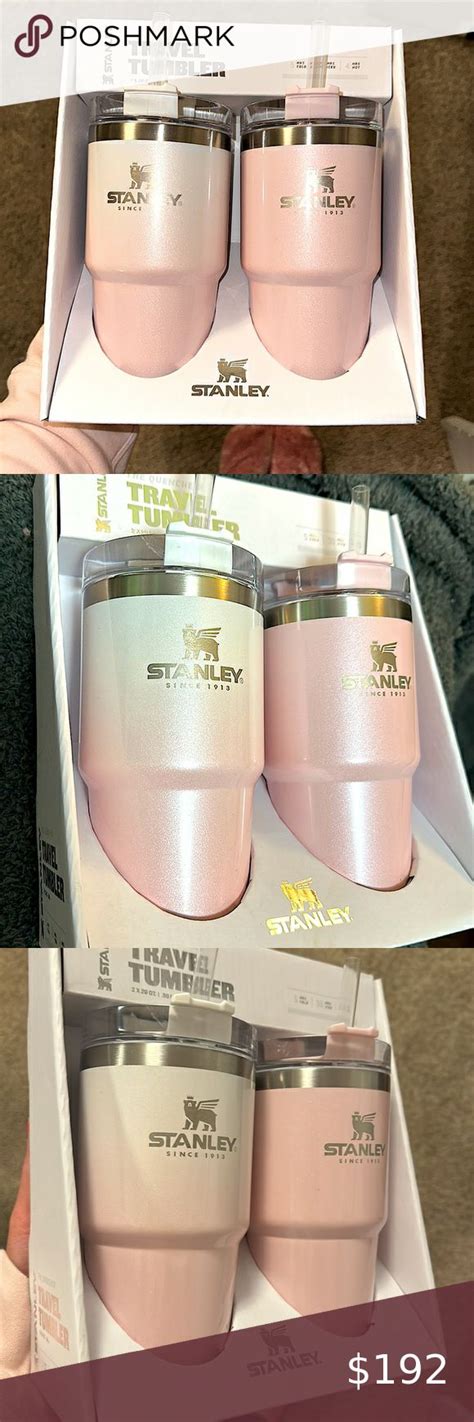 Stanley Tumbler 2x20 Oz Travel Tumbler Parfait Ombré And Parfait Pearlescent Parfait Travel