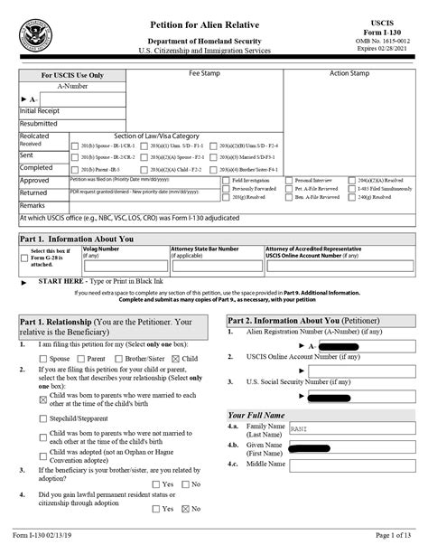 How To Fill Out I Form For Parents Printable Form Templates And