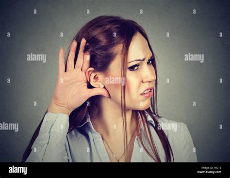 Speak Into Ear Hi Res Stock Photography And Images Alamy