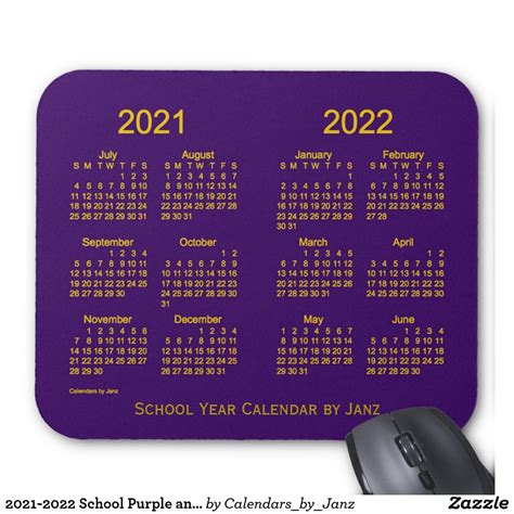 Purple Gold Calendar