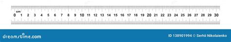 Double Sided Ruler 30 Centimeter Or 300 Mm Value Division 05 Mm
