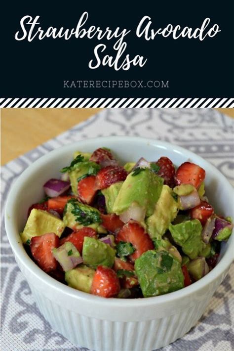 Strawberry Avocado Salsa Improvcookingchallenge Kates Recipe Box