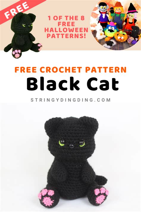 Crochet A Cute Black Cat Amigurumi With This Free Pattern Visit Our