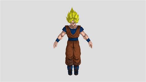 Goku Super Saiyan Download Free 3d Model By Gabrieel22 310bf4e