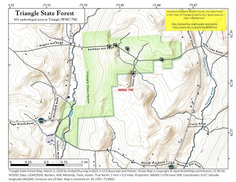 Map Triangle State Forest Andy