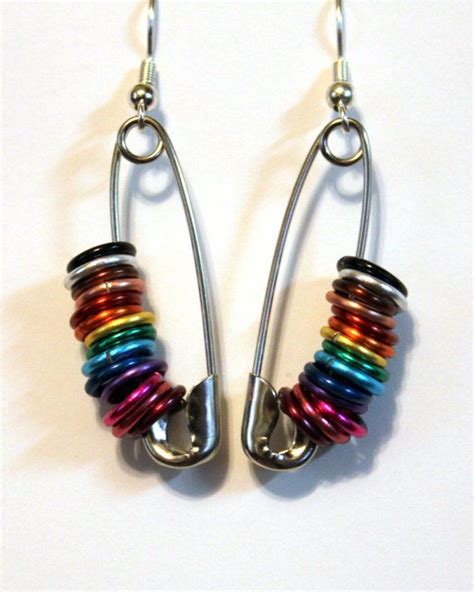 Safety Pin Crafts Safety Pin Jewelry Safety Pin Earrings Safety Pins