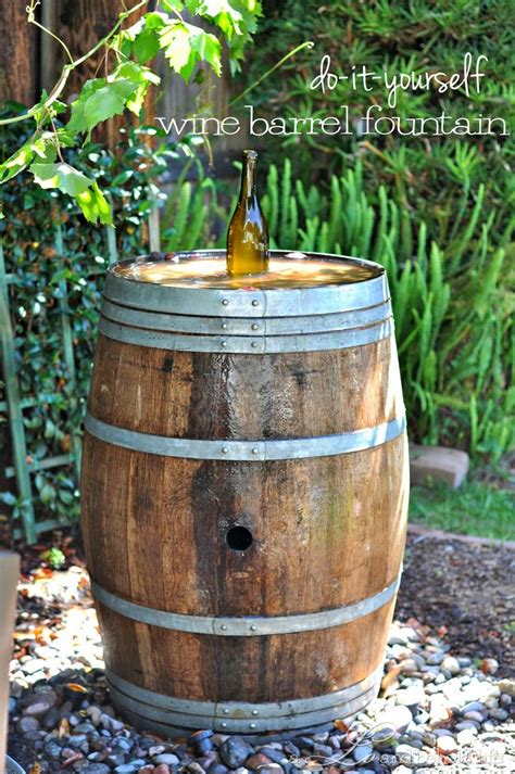 Wine Barrel Water Fountain | Barrel fountain, Diy fountain, Diy water