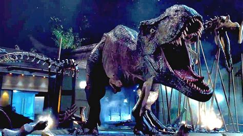 T Rex Vs Indominus Rex Final Battle Scene Jurassic World 2015 Movie Clip Youtube