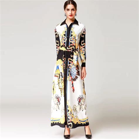 High Quality 2018 New Designer Fashion Runway Maxi Dress Women Long