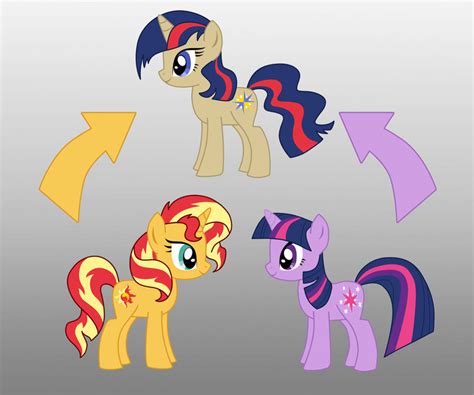 Pony Fusion Sunset Shimmer And Twilight By Willemijn1991 On Deviantart