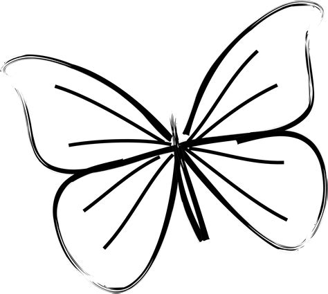 How To Draw A Butterfly Easy Kids Simple Butterfly Coloring Pages