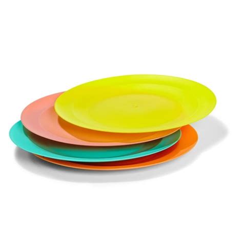 Enjoy your chips, veggies, or chicken fingers using this tray. Plastic Dinner Plates - Set of 4 | Kmart