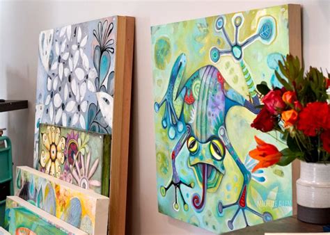 Michelle Allen Artist Studio1 With Images Art Studio At Home Art