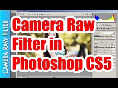 Also, have a look at this tutorial if you haven't already seen it: Camera Raw Filter in Adobe Photoshop CS 5 || Rayarakula ...