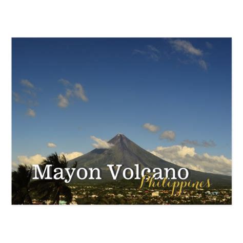 Mayon Volcano Albay Bicol Philippines Postcard