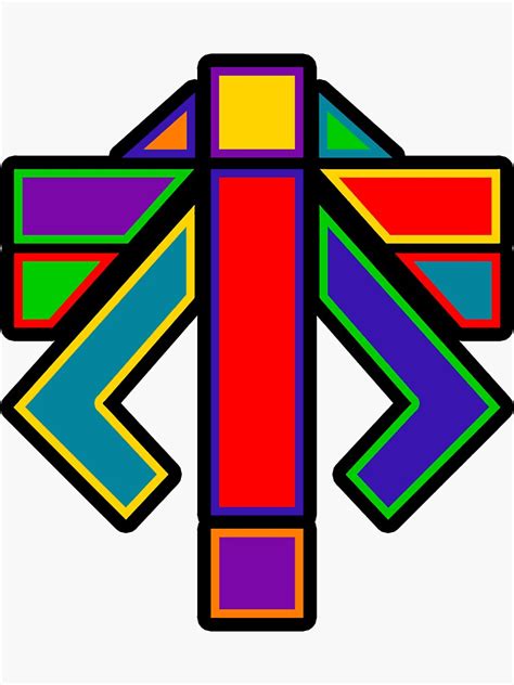 Xcom Advent Logo Rainbow Sticker For Sale By Gsuschrist Redbubble