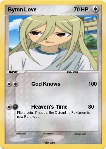Pokémon Byron Love 61 61 God Knows My Pokemon Card