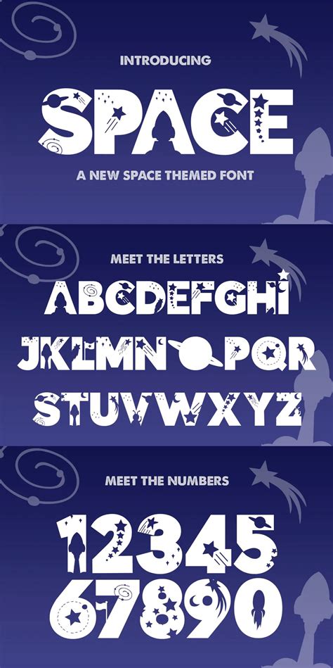 The Space Font Space Font Silhouette Fonts Space Nursery News Space