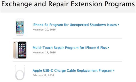 Apples Exchange And Repair Extension Programs Site The Mac Observer
