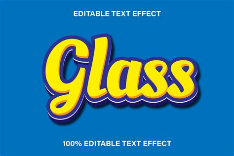Glass Editable Text Effect Graphic By Maulida Graphics · Creative Fabrica