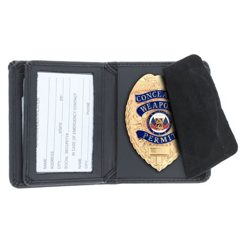 Asr Federal Asr Federal Police Bi Fold Rfid Leather Badge Wallet Id