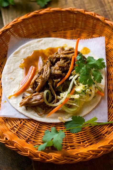 Vaguely Vietnamese Slow Cooker Pork Tacos Recipe Nyt Cooking