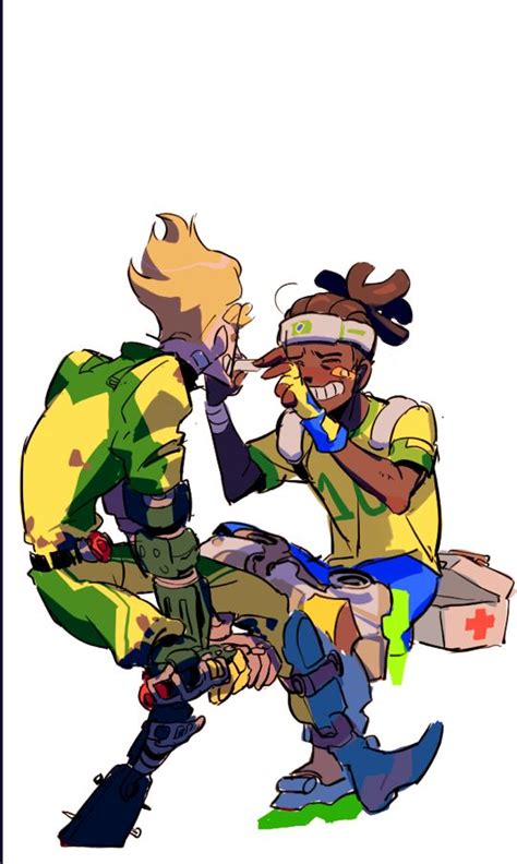 Adorable Summer Games Overatch Fanart Lucio And Junkrat Overwatch Comic Overwatch Drawings