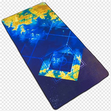 Cobalt Blue Space Golden Seas Desain Kotak Kristal Mode Biru Listrik