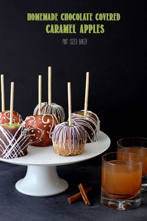 Chocolate Covered Caramel Apples Pint Sized Baker