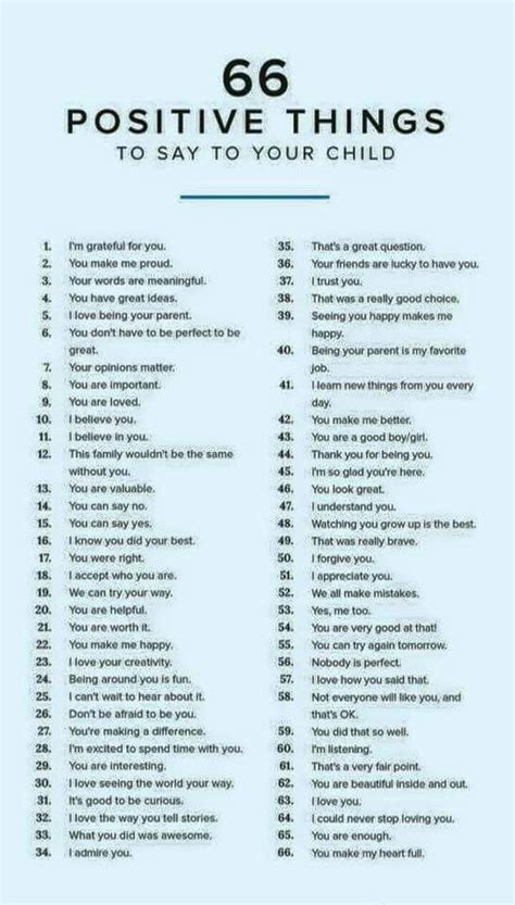 Positive Things Affirmations For Kids Parenting Skills