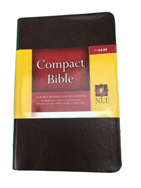 Compact T Bible Nlt Bonded Leather Burgundymaroon Ebay