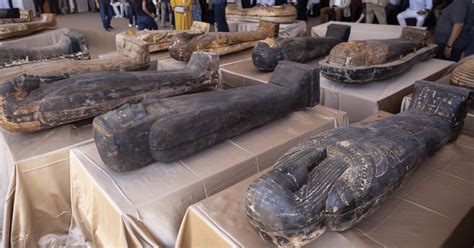 Egypt Unveils Coffins Buried 2500 Years Ago