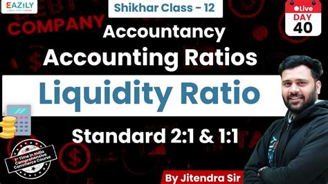 Accounting Ratios Liquidity Ratio Class 12 Accountancy Youtube