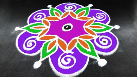 Easy Simple Rangoli Designs Without Colours