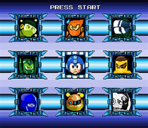 Megaman Custom Stage Select Screen My Rms By D W N Or D L N On