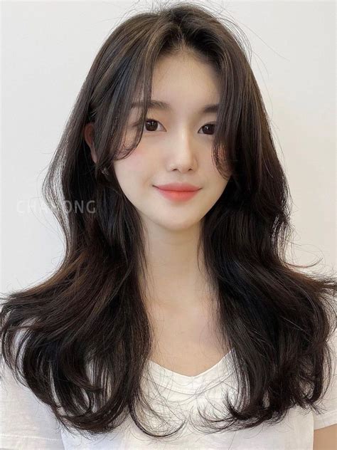 35 korean curtain bangs styles that look good on everyone long hair with bangs medium hair