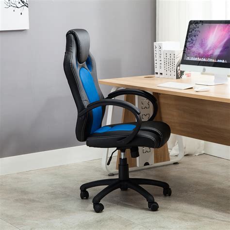 This chair is excellent for students who study at either a desk or in front of a computer. High Back Race Car Style Bucket Seat Office Desk Chair ...