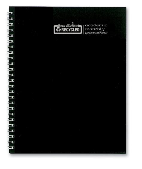 House Of Doolittle 2018 2019 Monthly Planner Academic Black 85 X 11