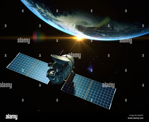 Satellite Orbiting Earth Hi Res Stock Photography And Images Alamy