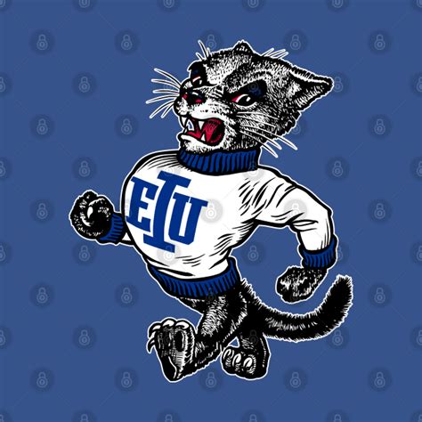 Vintage Eastern Illinois University Panthers Mascot Logo Easter