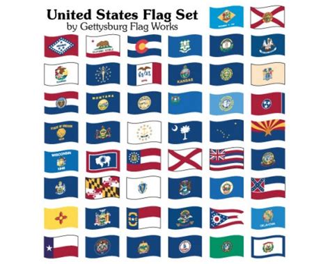State Set United States Flag Indoor 50 State Flag