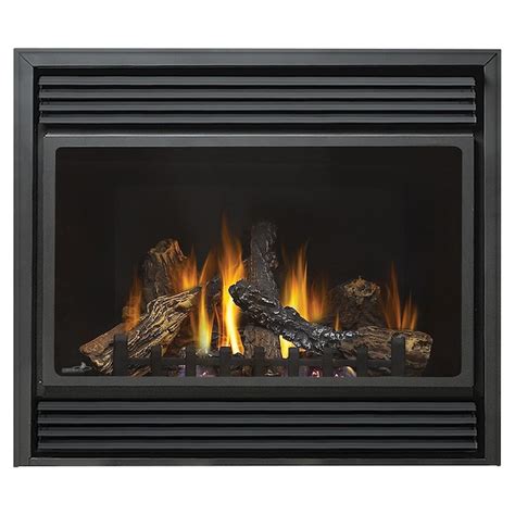 375 In Direct Vent Black Corner Natural Gas Fireplace At