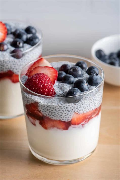 Yogurt Chia Pudding With Berries Feelgoodfoodie